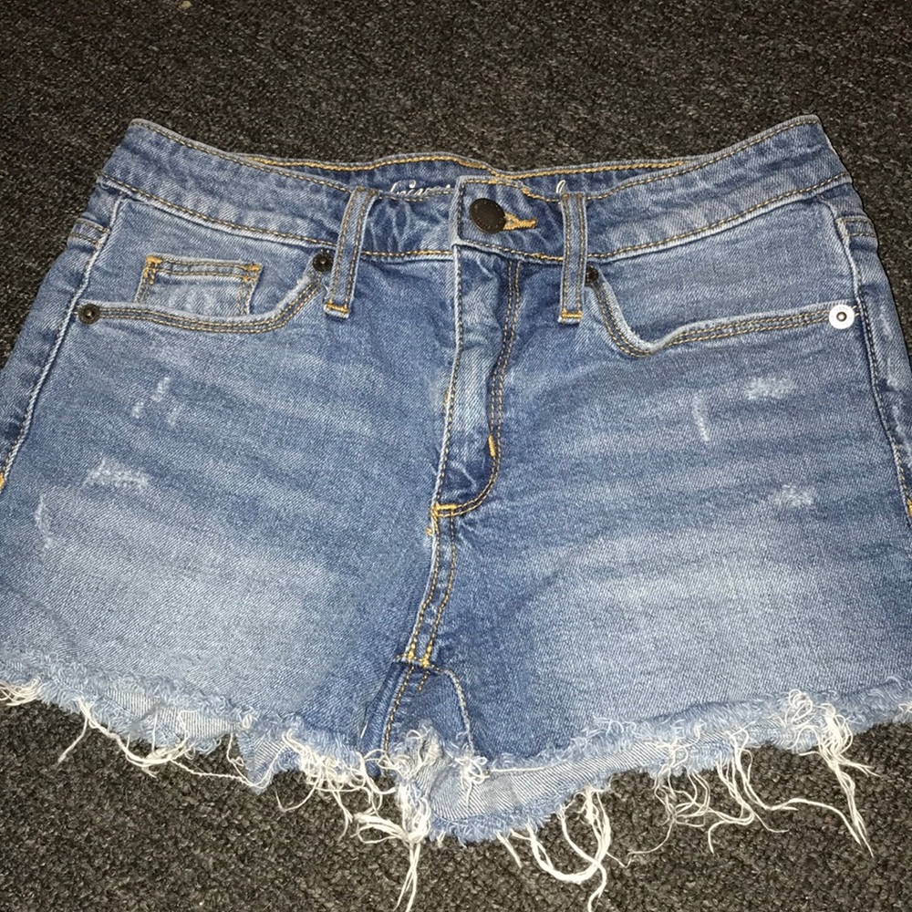 High rise shortie Jean shorts